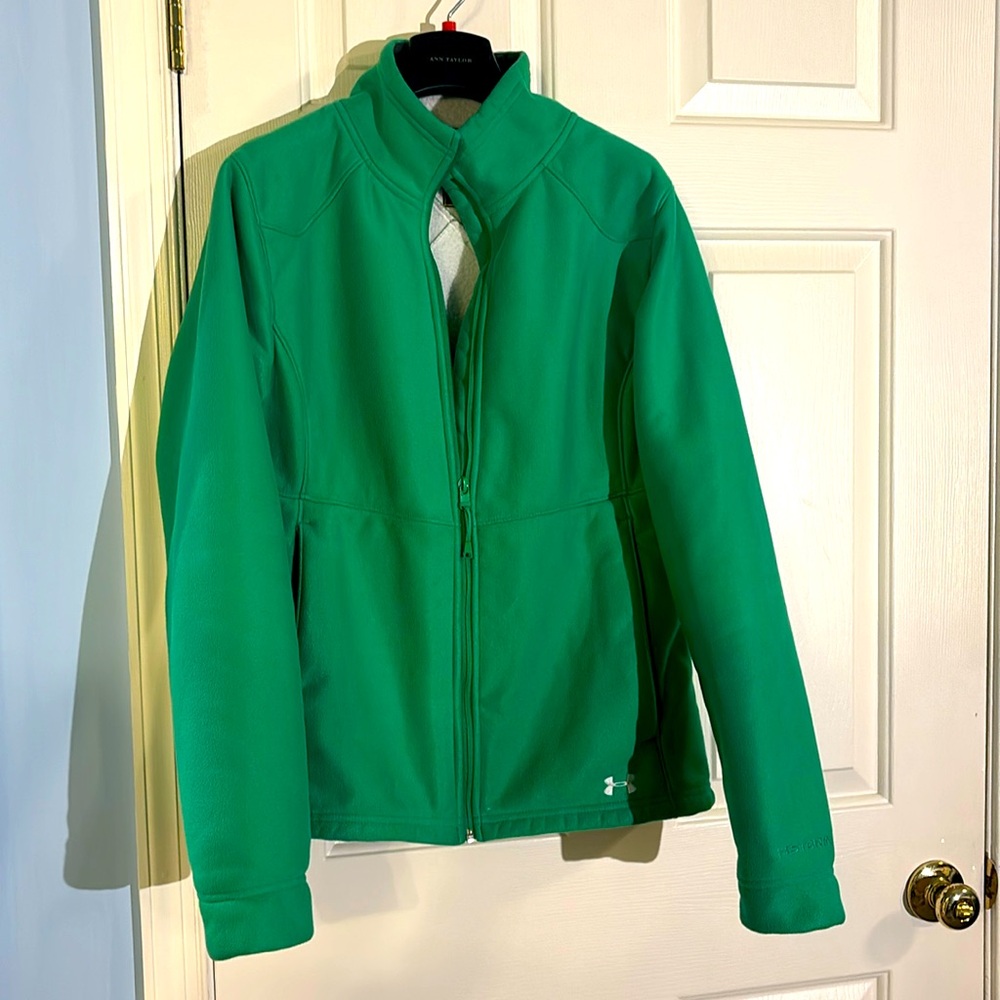 Under Armor green storm jacket in size large, GUC